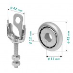 Staffa Regolabile con Cuscinetto
