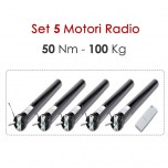 Set 5 Motori Radio tende da sole – 50 Nm | 100 Kg
