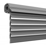 Tapparella in alluminio con lamelle orientabili su misura Tapparella in alluminio con lamelle orientabili su misura