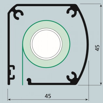 Tenda a Rullo senza fori moderna e di design