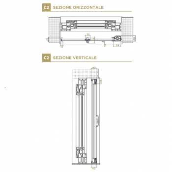 Zanzariera avvolgibile ad apertura laterale “Effe”