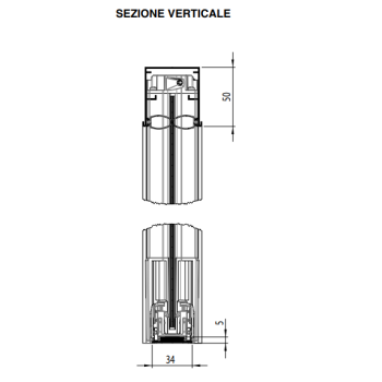 Zanzariera Extrema Zanzar Sistem due ante scorrevoli