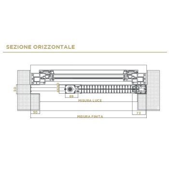  Zanzariera ad incasso Anticimice con carrarmato Feel