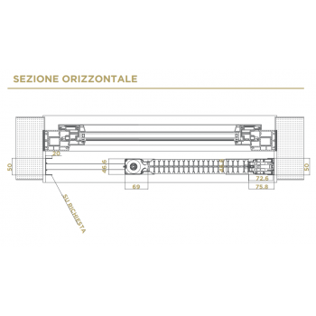 Zanzariera elettrica Feel Power scorrevole orizzontale