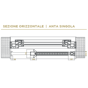 Zanzariera Free Silent apertura laterale scorrevole e silenziosa