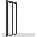 Zanzariera Plissettata apertura laterale ingombro ridotto 22mm