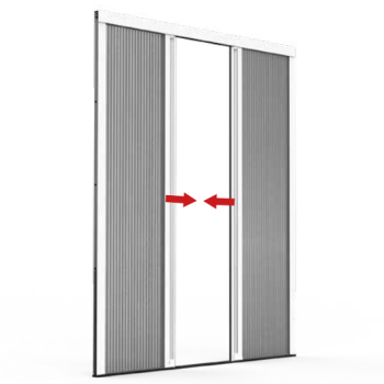 Zanzariera Plissè 2 Ante su misura - Ingombro 22 mm