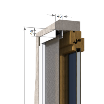 Zanzariera Scorrevole con frizione STAR45®