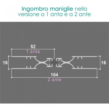Zanzariera Slim 2 Ante – Ingombro 18 mm