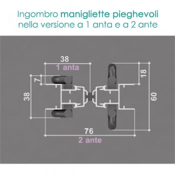 Zanzariera Plissettate 2 ANTE – ingombro 28 mm
