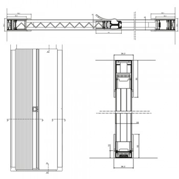 Zanzariera verticale frizionata anticimice 
