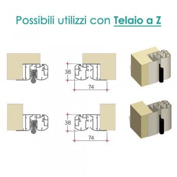 Zanzariera Magnetiche a porta 2 Ante a Battente