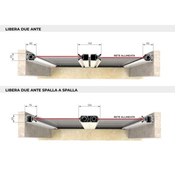 Zanzariera Libera Zanzar a due ante orizzontali