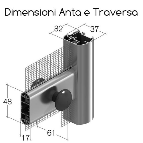 Zanzariera Magnetica per porta finestra con MAGNETE CONTINUO tenda  REGOLABILE - BricoShopping - Tutti i colori del brico