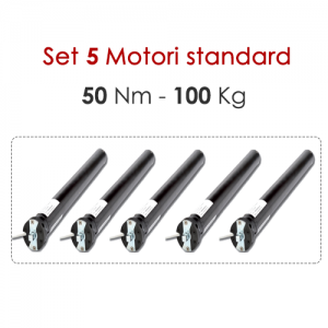 Set 5 Motori tapparelle 50 Nm | 100 Kg