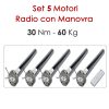 Set 5 Motori Radio Manovra di Soccorso – 30Nm