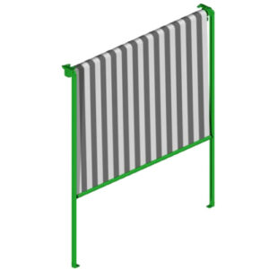 Tenda da sole a caduta economica con guide