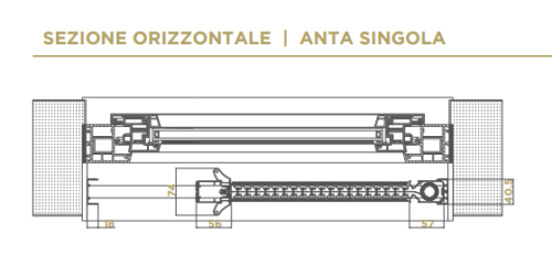 Zanzariera Free Silent apertura laterale scorrevole e silenziosa