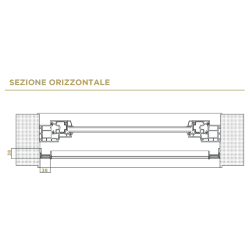 Zanzariera  avvolgibile "Effe" apertura verticale