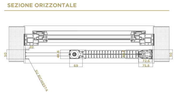 Zanzariera elettrica Feel Power scorrevole orizzontale